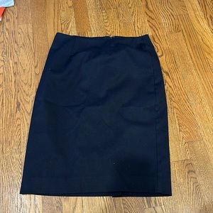 Navy blue pencil skirt
